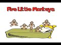 Five Little Monkeys Reversed