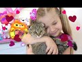 Diana and Roma - Funny Videos with Cat and Other Animals