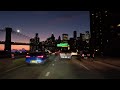 Manhattan Sunset FDR Drive | New York City 4K