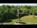 Air 2s Drone footage of Memorial Flag in Maryland