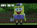 I Survived 100 Days as SPONGEBOB in HARDCORE Minecraft