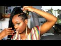 Easy Ponytail with Finger Waved Sides|Short Hair Tutorial!