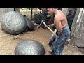 Crafting Big Cooking Pan/Kadai Making in Small Scale Industry