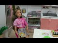 Barbie and Ken Dream House Story w Barbie Having Sleepover at New Barbie House with Friend and Pets