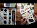Watercolor Techniques: How to paint a Black Background and add Shadows 🖤