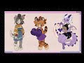 Designing furry ocs for fun  // Art timelapse