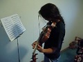 Maya Practicing Violin