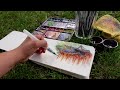 sketching in the park by myself 🌳 daily vlog | sketchbook painting in chinatown