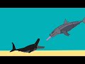 Dinoshark vs Replie shark | AUTO RPG Anything