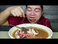 Indomie soto medan plus gurita sambal mentah pedas satu mangkok Mukbang