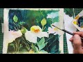 Negative painting - Flowers Wk5