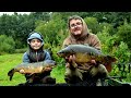 Catching Carp at the Half Round Ponds. Father and Son Fishing.  Video 218