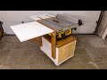 Mobile Table Saw Stand with folding Outfeed Table and Extension Wing for my DeWalt DW745