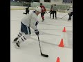 Power Skating: Defenseman drills.  Backwards transitions & escapes with puck