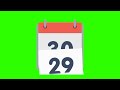 CALENDAR Animation Green screen Full hd free download - No copyright