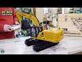 FULL METAL HYDRAULIC RC EXCAVATOR G101H YELLOW  FROM AMEWI UNBOXING