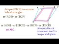 Theorem in area of parallelogram / theorem  9.1 / and triangles  #maths #youtube video viral