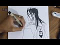 Speed Drawing Byakuya Kuchiki // Bleach //