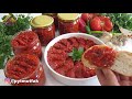 🍅🌶ÖYLE BİR KAHVALTILIK SOS YAPTIM Kİ YAPMAMLA BİTMESİ BİR OLDU😋 KIŞA KALMADI ACILI EZME TARİFİ👌