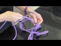 How to make a rope halter for a horse or donkey.  Easy step by step instructions. Part 1
