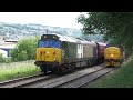 50008 leaving Keighley plus 37250 on the goods  22nd June 2024