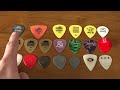 20 Guitar Picks Tone Comparison