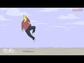 Simple flipaclip spinning kick animation