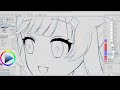 Yumemiru Milky Way Illustration Process Timelapse | CSP