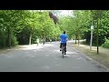POV bicycling through Amsterdam's Vondel Park