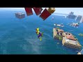 GTA 5 Spiderman Colourfull Ragdolls falling into Pool (Spider-Man Ragdolls) Ep-01