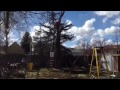 High Branch Taken Down With Electric Chain Saw - OM&T 3
