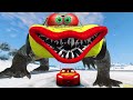 Epic Escape From The Lightning McQueen Crocodile Eater & Mutant Spider Eater | McQueen VS McQueen