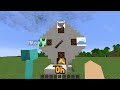 Milo POOR vs Chip RICH: HOUSE INSIDE BED Build Challenge in Minecraft