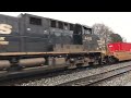 Some trains by spartanburg,all aces leader,Great and very loud horns