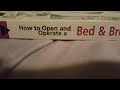 how to open and operate a bed and breakfast