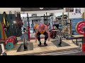 Deficit deadlift from 5cm plate. 60-195kg.