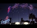 Holiday Drone Show INSIDE Dodgers Stadium!