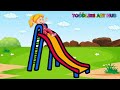 How to Draw a Playground Slide Step by Step Easy | Simple Slide drawing easy