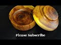 Woodturning - Beautiful Bowl with a Lid