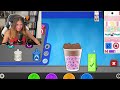 A grown adult plays Papa's Freezeria