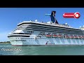 Stunning Cruise Sail Away | Carnival Glory and DOLPHINS | Port Canaveral