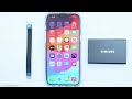 iPhone 15 Pro Max SSD Speed Test With a 1TB Samsung T7 External USB-C SSD Storage Drive