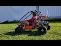 125cc GKG Go Kart Review And Drive Around Fully Automatic With Reverse