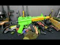 Airsoft Rifle M16A4, AWM Sniper, Uzi, Shotgun, Mini M416, Revolver / Box of Equipment, Full Toy Guns