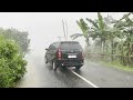 Heavy Rain and Lightning Hit Village Life | Terrifying Thunderstorms and Powerful Thunder Sounds