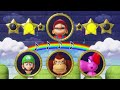 Mario Party Superstars - Lucky Minigames - Brother Mario and Luigi vs All Bosses (Master Difficulty)