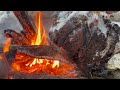 3 DAYs WINTER Solo BUSHCRAFT Trip • -20°C • LAVVU Tent • REINDEERS Skin • BEEF Knuckle on FIRE