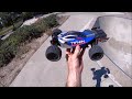 ARRMA Typhon GROM with 6500kv Hobbywing Tips and Rip!!!