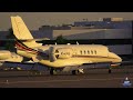 (4K) Private Jet Action at Scottsdale | Magic Johnson's Gulfstream G-III