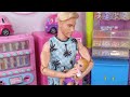 Barbie & Ken Doll Family Candy Store Shopping Story